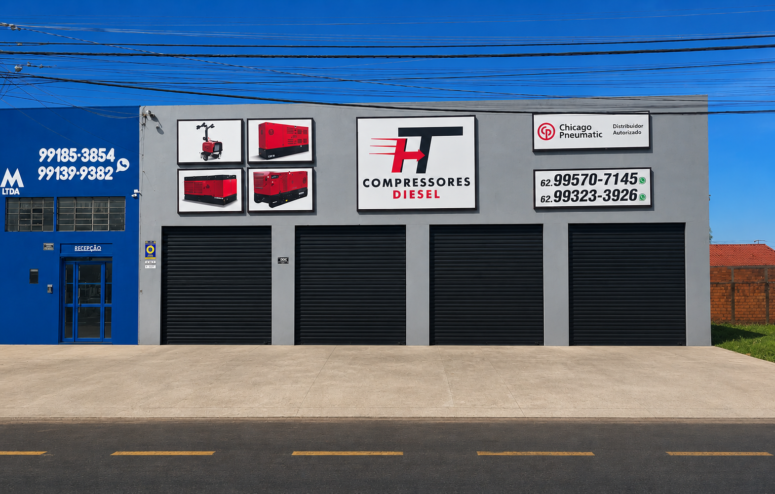 Fachada da sede HT Compressores
