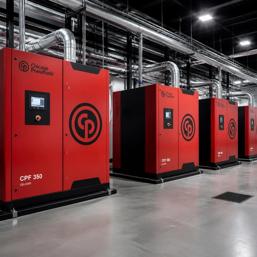 Sala de compressores Chicago Pneumatic