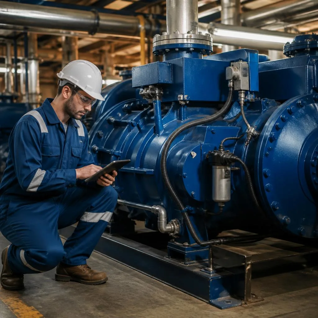 Equipe HT Compressores em atendimento